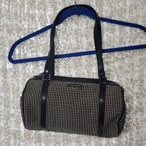 Kate spade  york vintage baguette purse cream beige and black shoulder bag